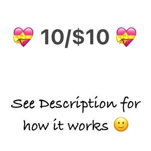 Ten items for only $10 🙂